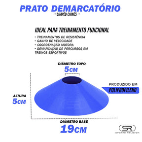 Prato Demarcatorio Para Circuito Com 1o (half cone agilizadade)