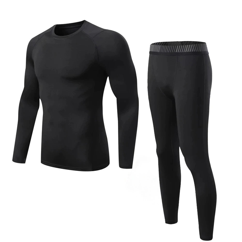 Kit Calça Térmica e Camisa Térmica Masculina Esportivas Segunda Pele Proteção Solar UV 50+